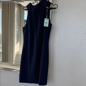 Sail to Sable Midnight Blue Cowl Neck Dress